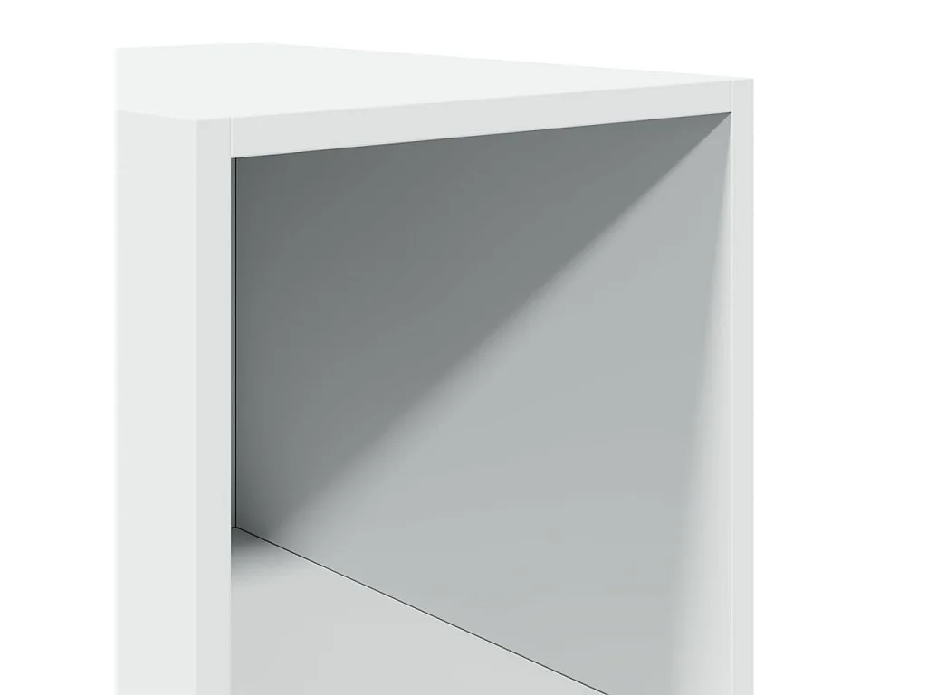 Aparador alto madera de ingeniería blanco 30x41x185 cm