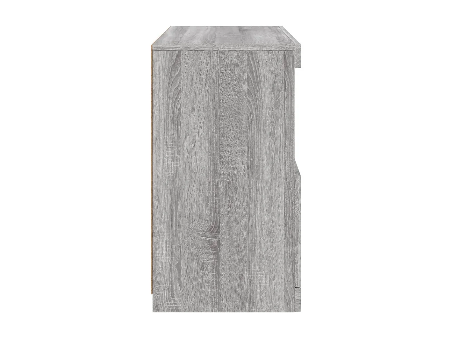 Dressoir met LED-verlichting 60x37x67 cm grijs sonoma eiken