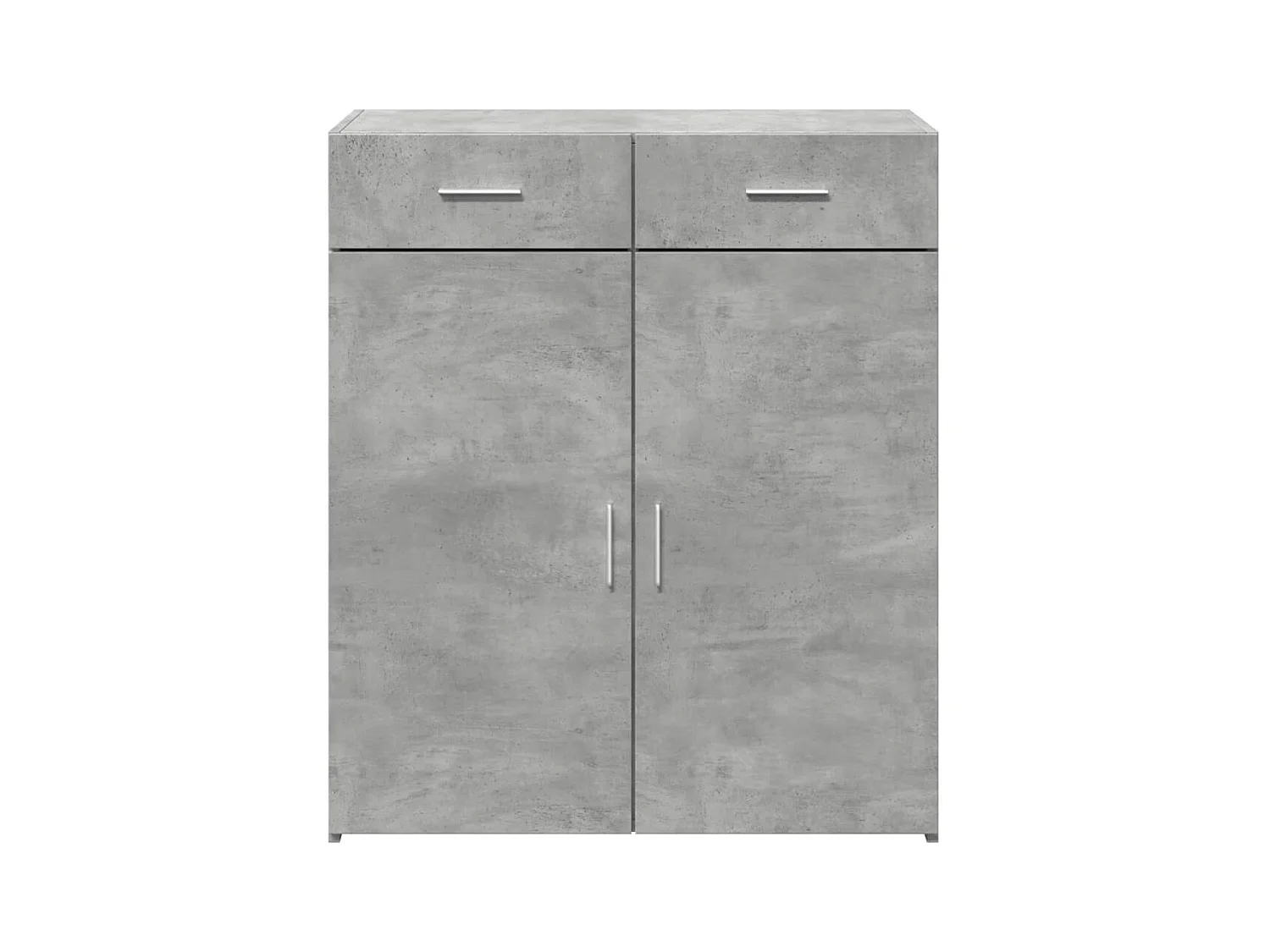 Buffet gris béton 80x42,5x93 cm bois d'ingénierie