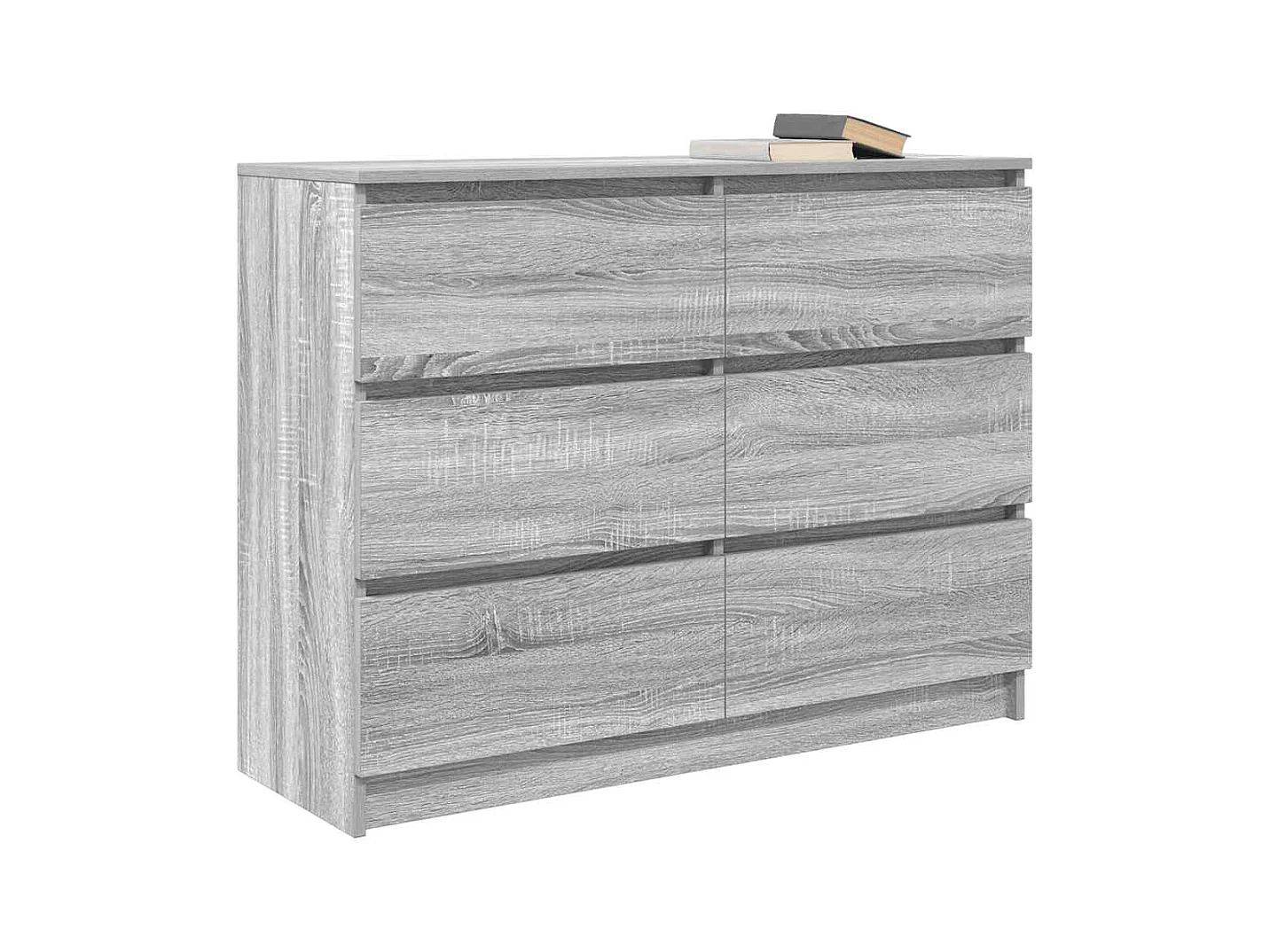 Buffet sonoma gris 100x35x76 cm bois d'ingénierie