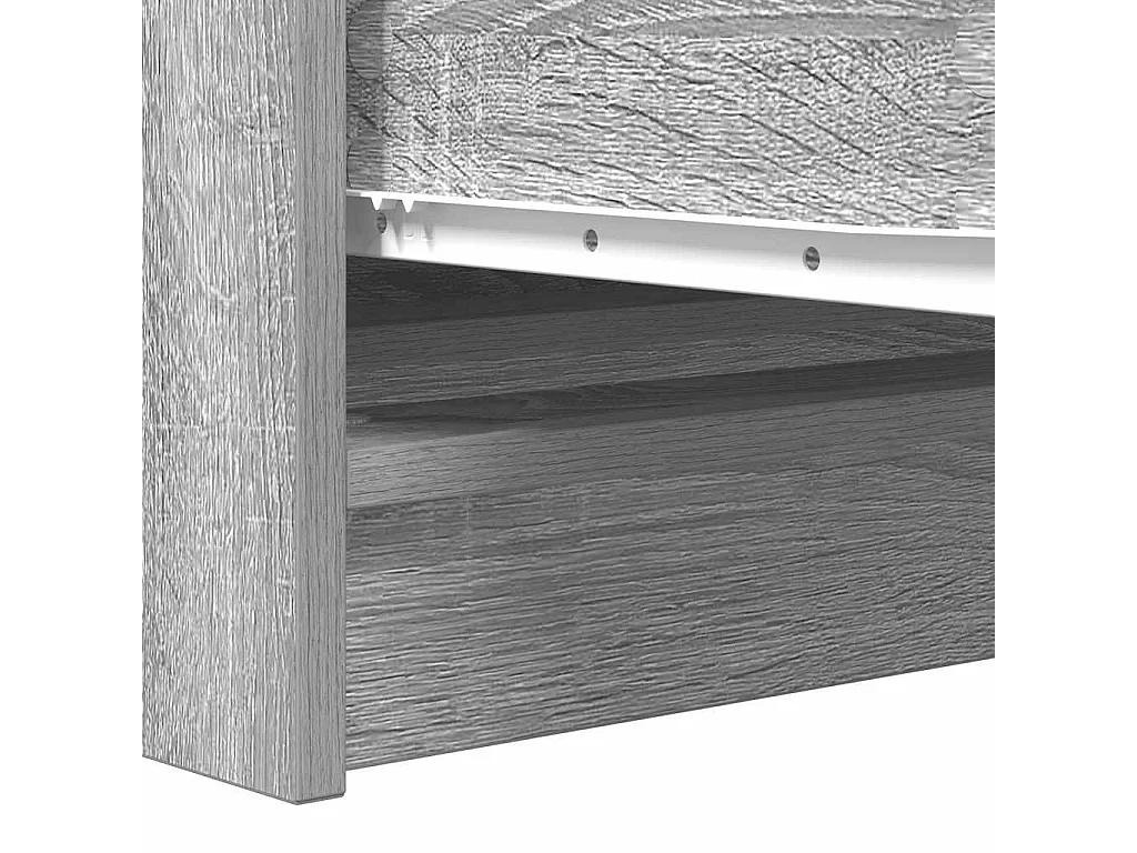 Buffet sonoma gris 100x35x76 cm bois d'ingénierie
