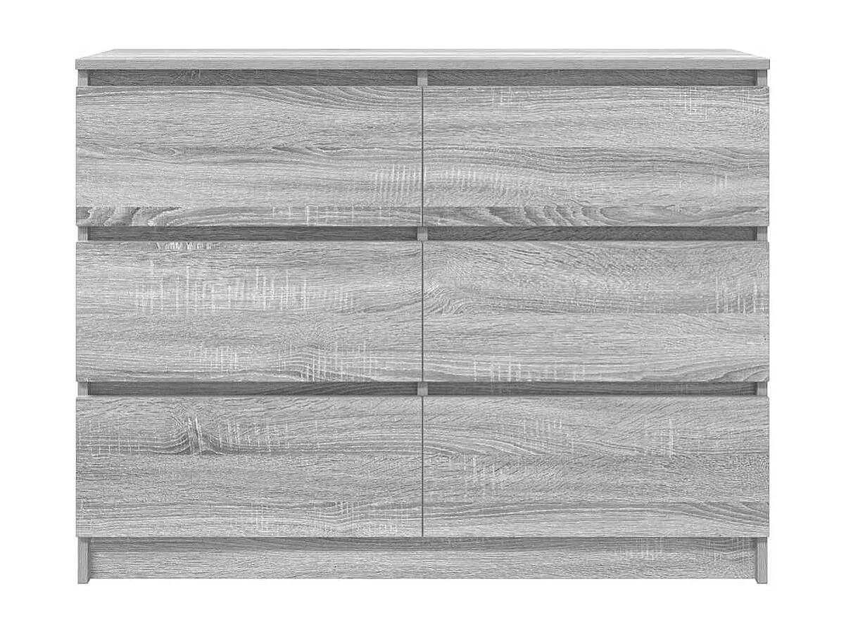 Buffet sonoma gris 100x35x76 cm bois d'ingénierie
