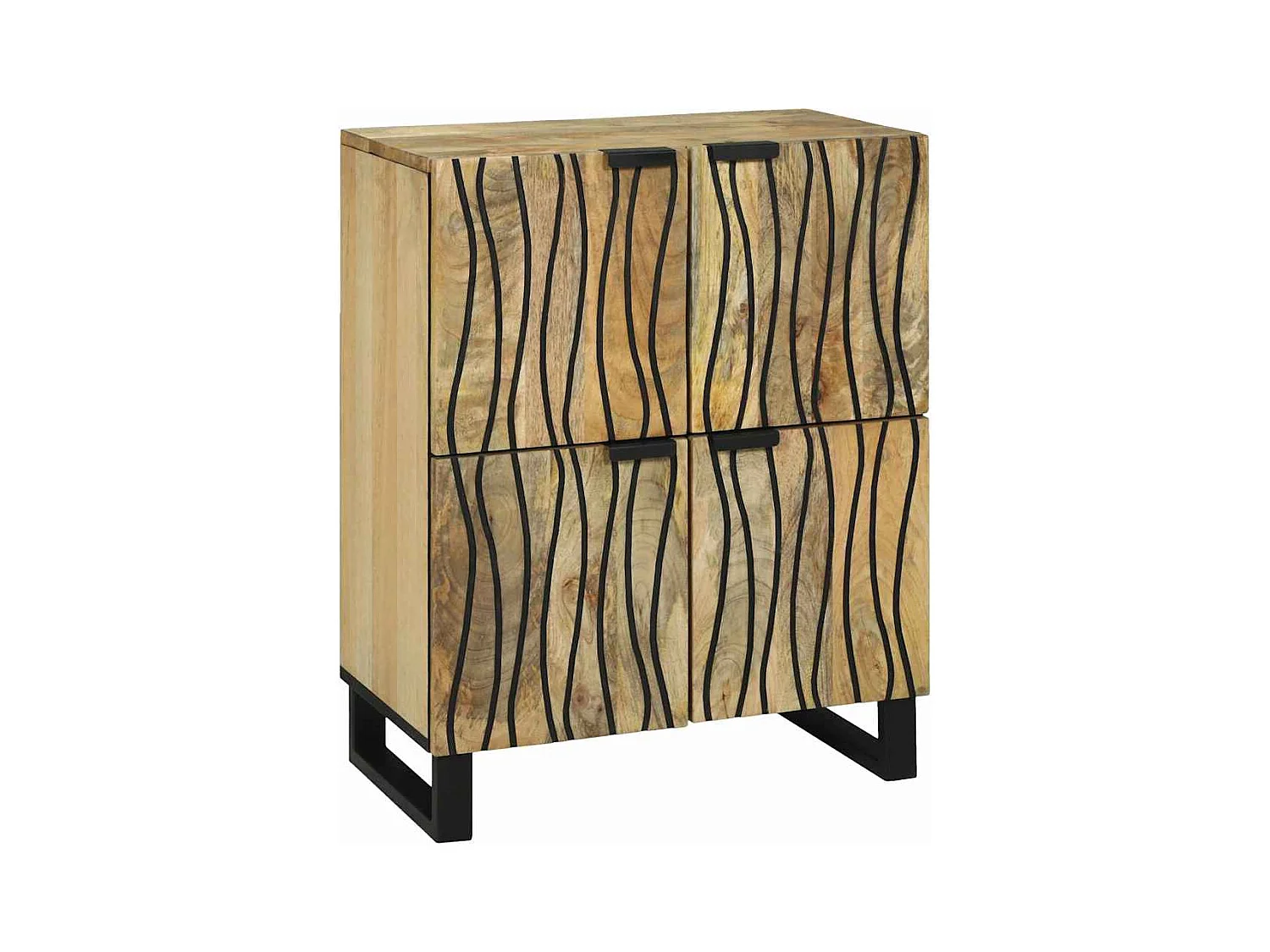 Buffet Marron 60 x 33 x 75 cm bois de manguier massif