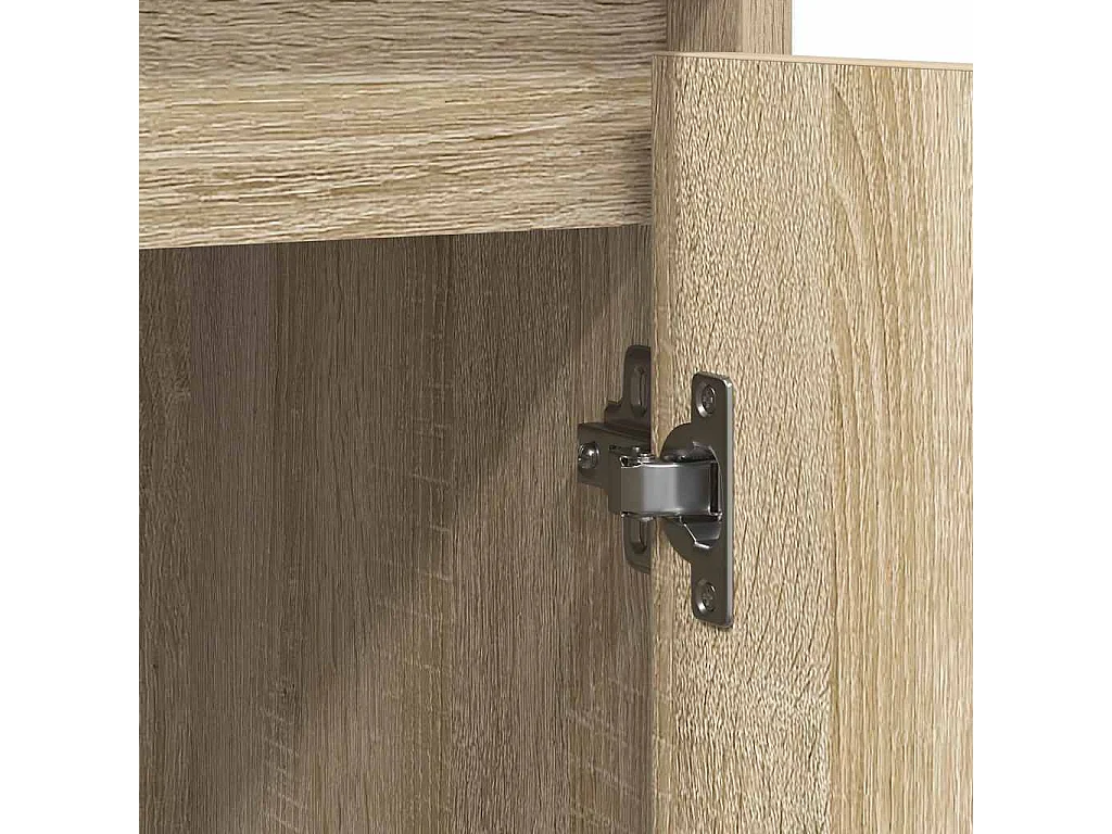 Buffet chêne sonoma 85x34x76 cm bois d'ingénierie