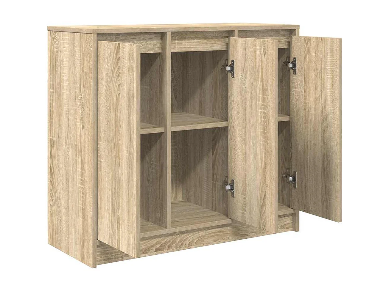 Buffet chêne sonoma 85x34x76 cm bois d'ingénierie