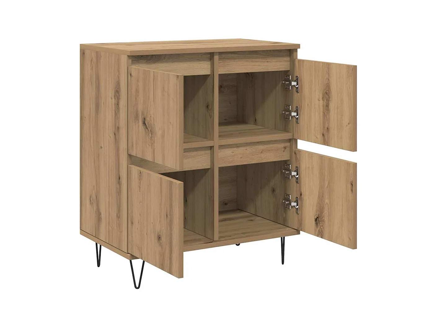 Buffets 2 pièces chêne artisanal 120 x 35 x 70 cm