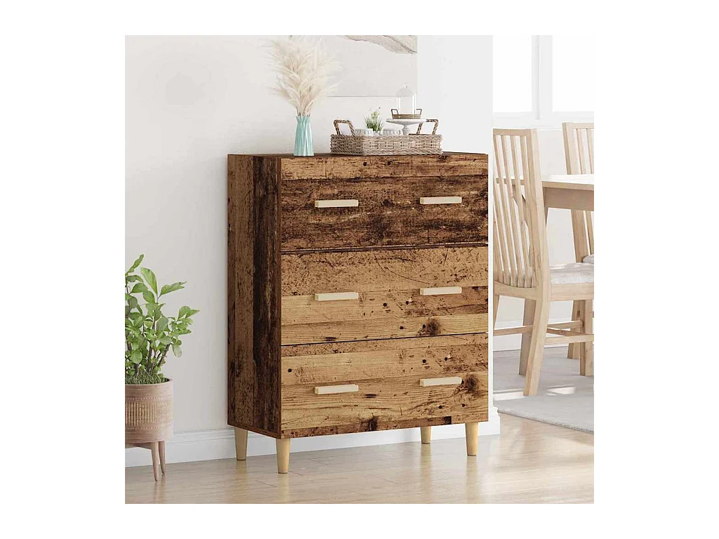 Buffet Bois ancien 34 x 69.5 x 90 cm Bois d'ingénierie