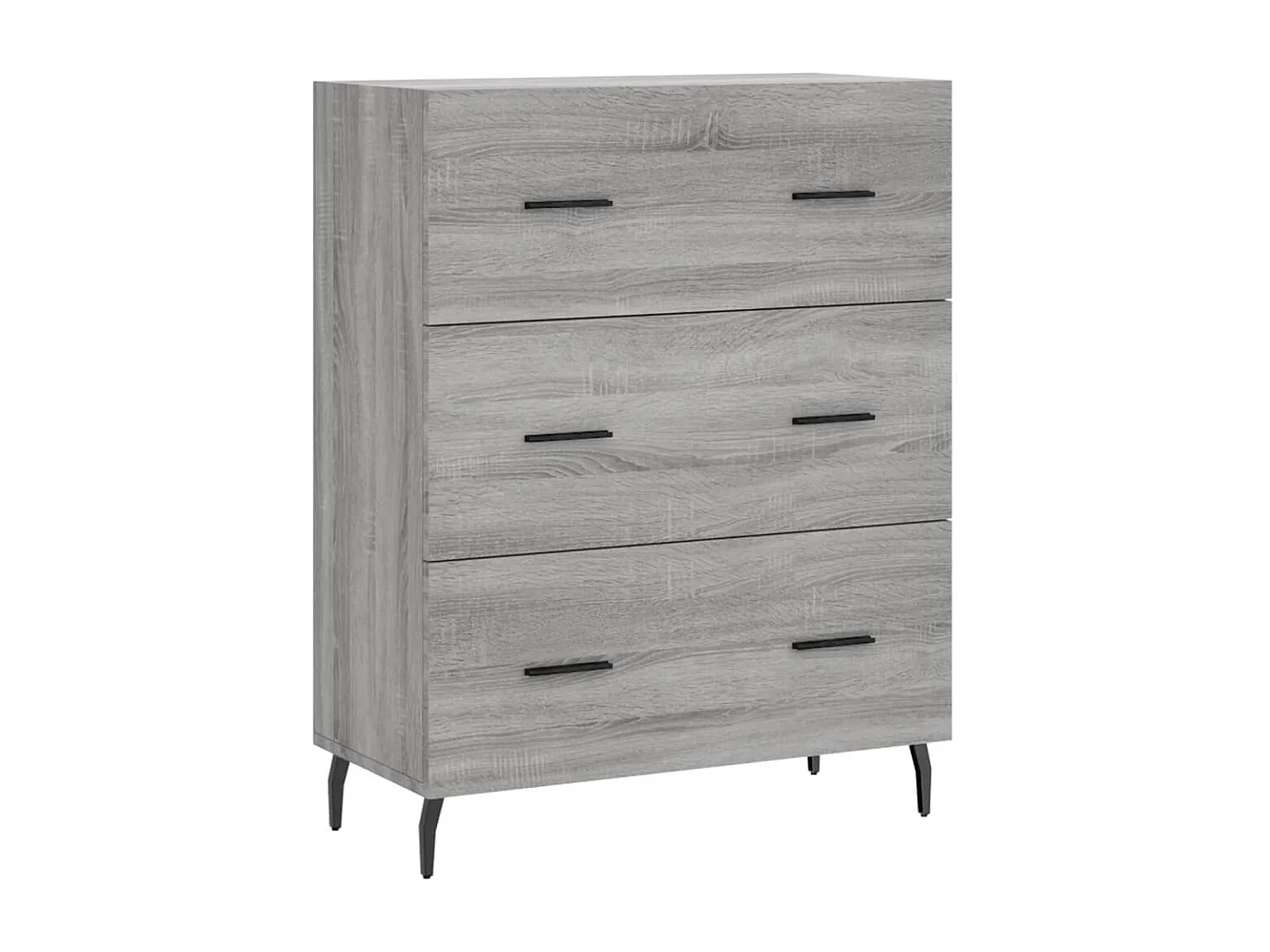Buffet haut Sonoma gris 69,5x34x180 cm Bois d'ingénierie