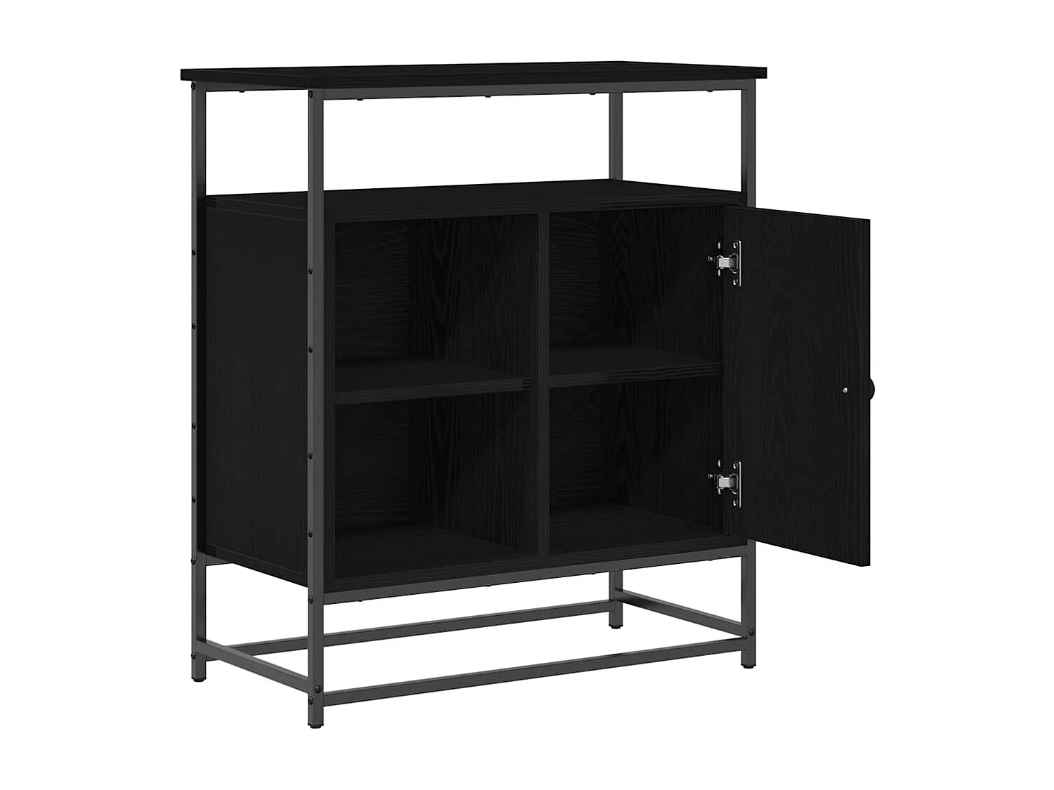 Buffet Chêne noir 69 x 35 x 80 cm Bois d'ingénierie