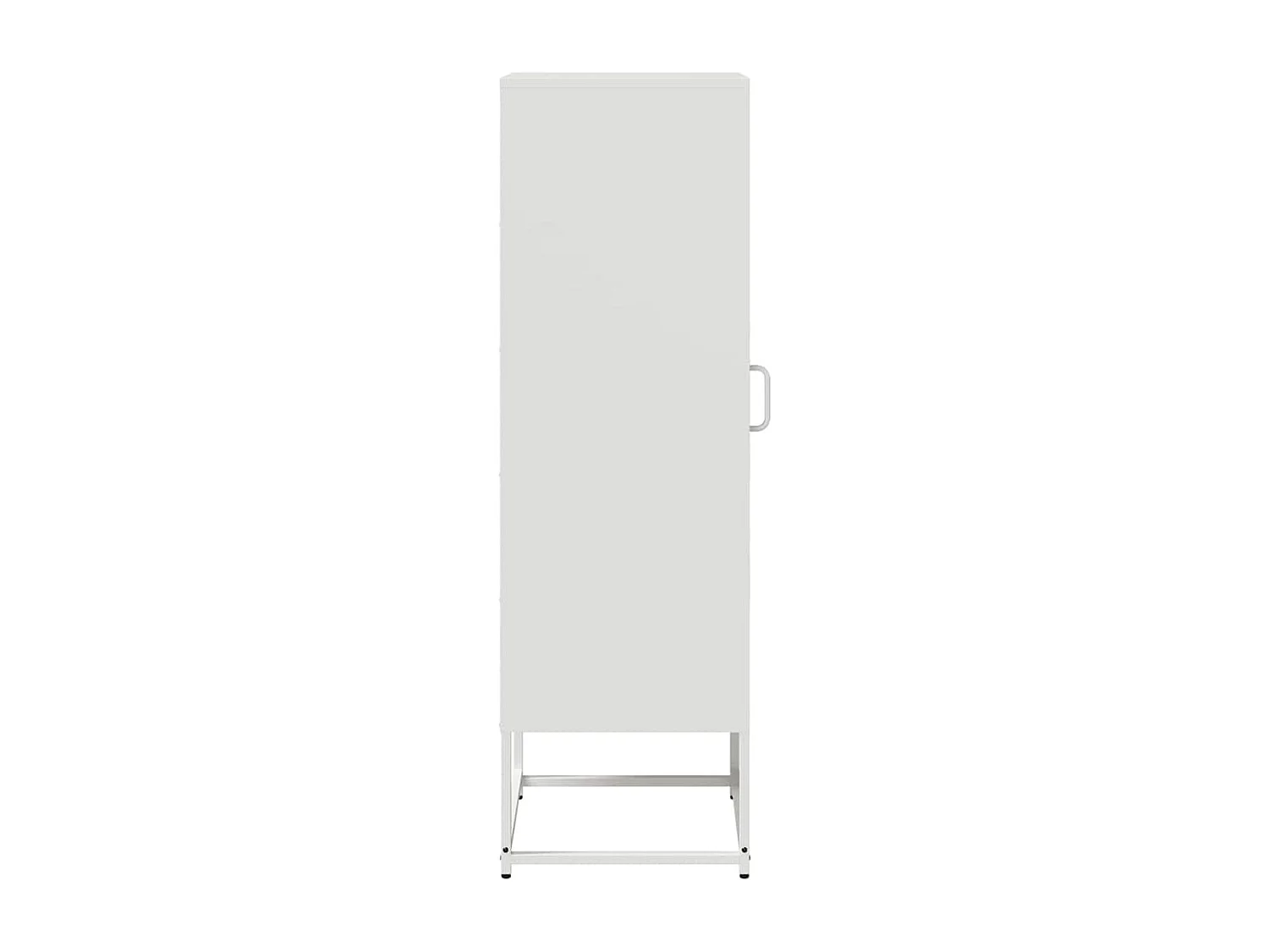 Buffet haut blanc 36x39x123 cm acier laminé à froid