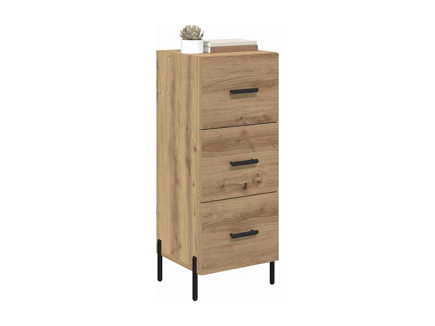 Buffet chêne artisanal 34 x 34,5 x 90 cm Bois d'ingénierie
