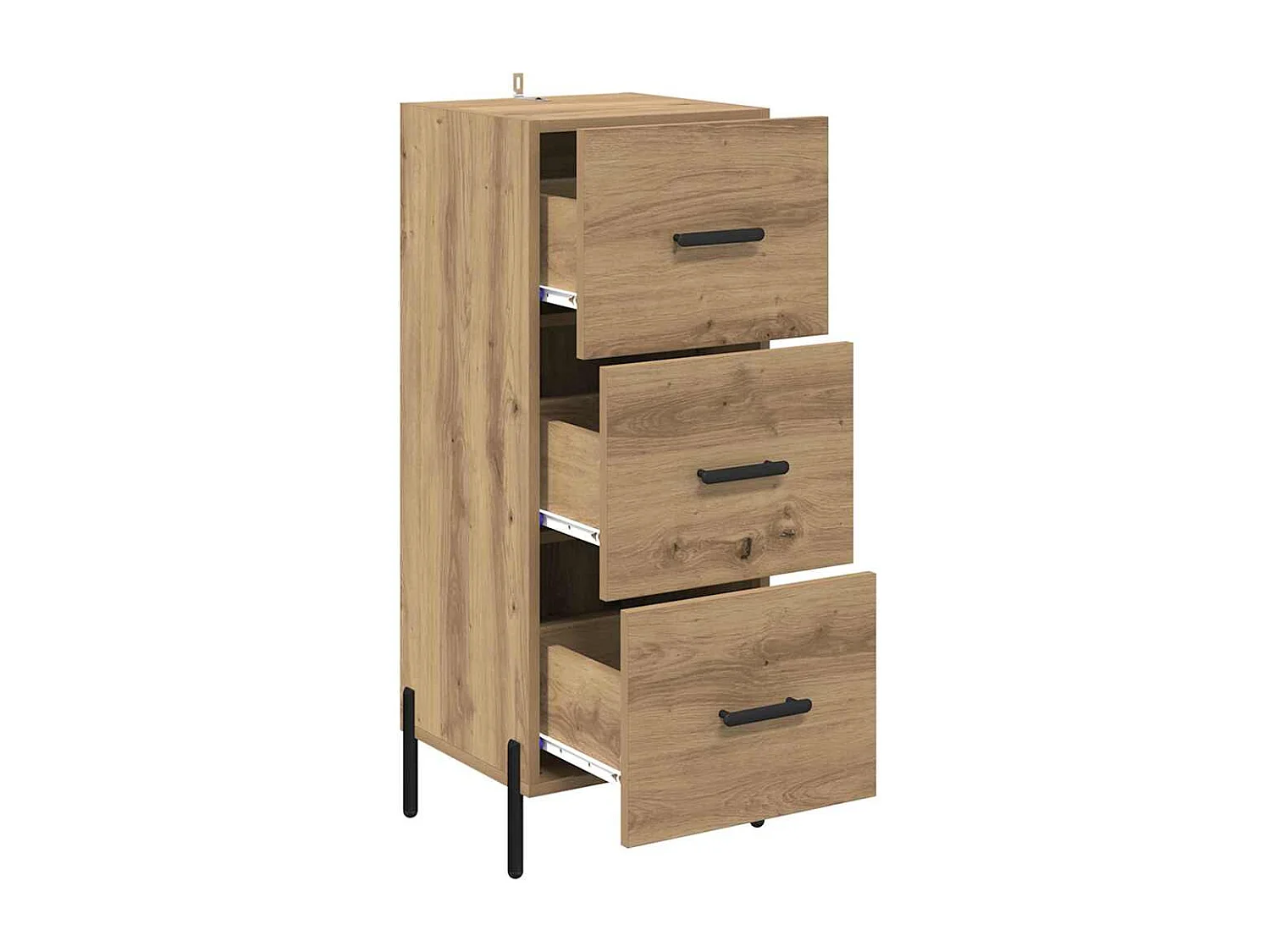 Buffet chêne artisanal 34 x 34,5 x 90 cm Bois d'ingénierie