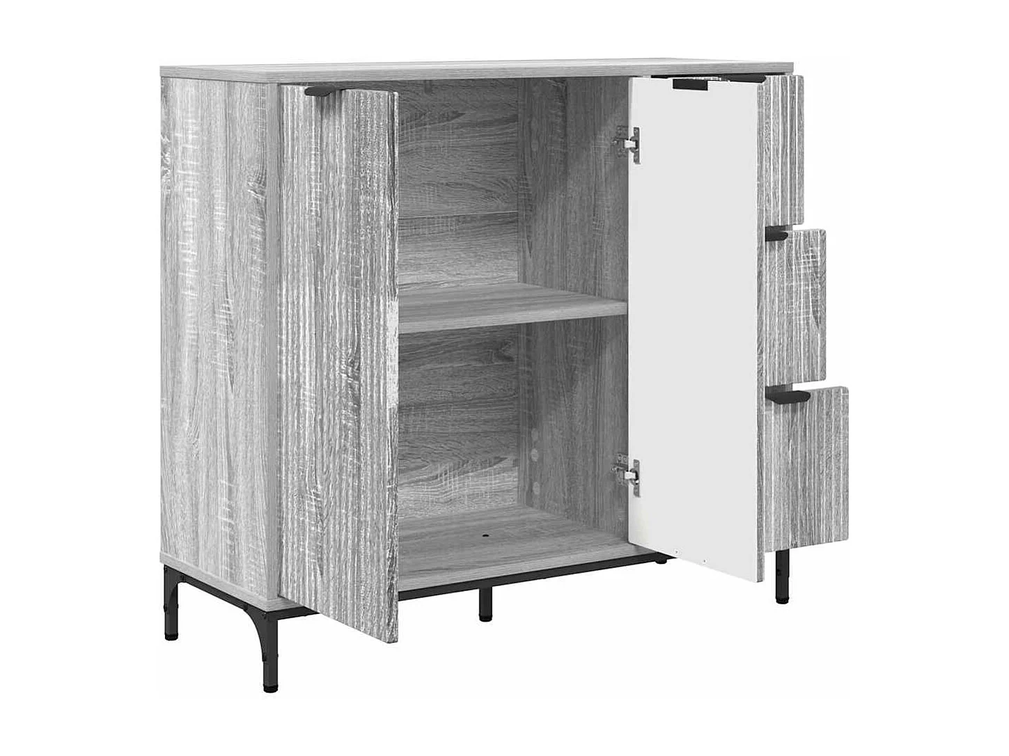 Buffet Sonoma gris 89,5 x 33 x 82 cm Bois d'ingénierie