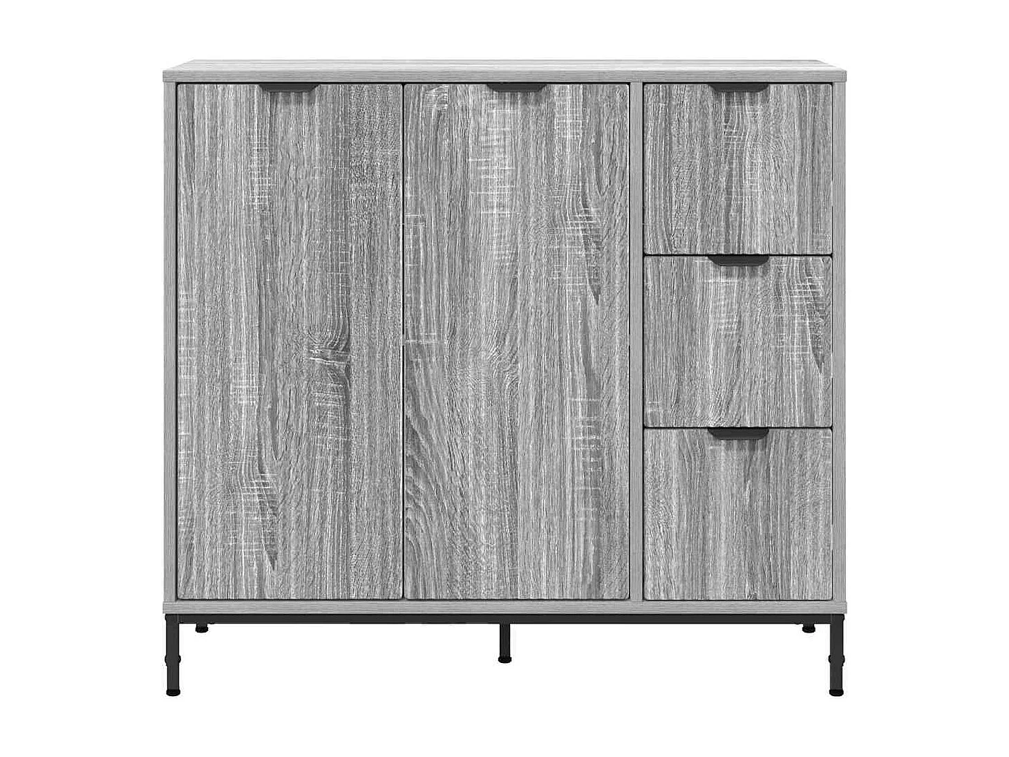 Buffet Sonoma gris 89,5 x 33 x 82 cm Bois d'ingénierie