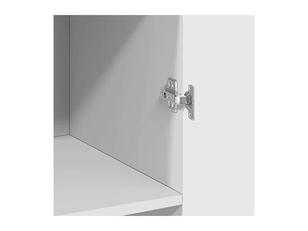 Buffet haut blanc 70x42,5x185 cm bois d'ingénierie