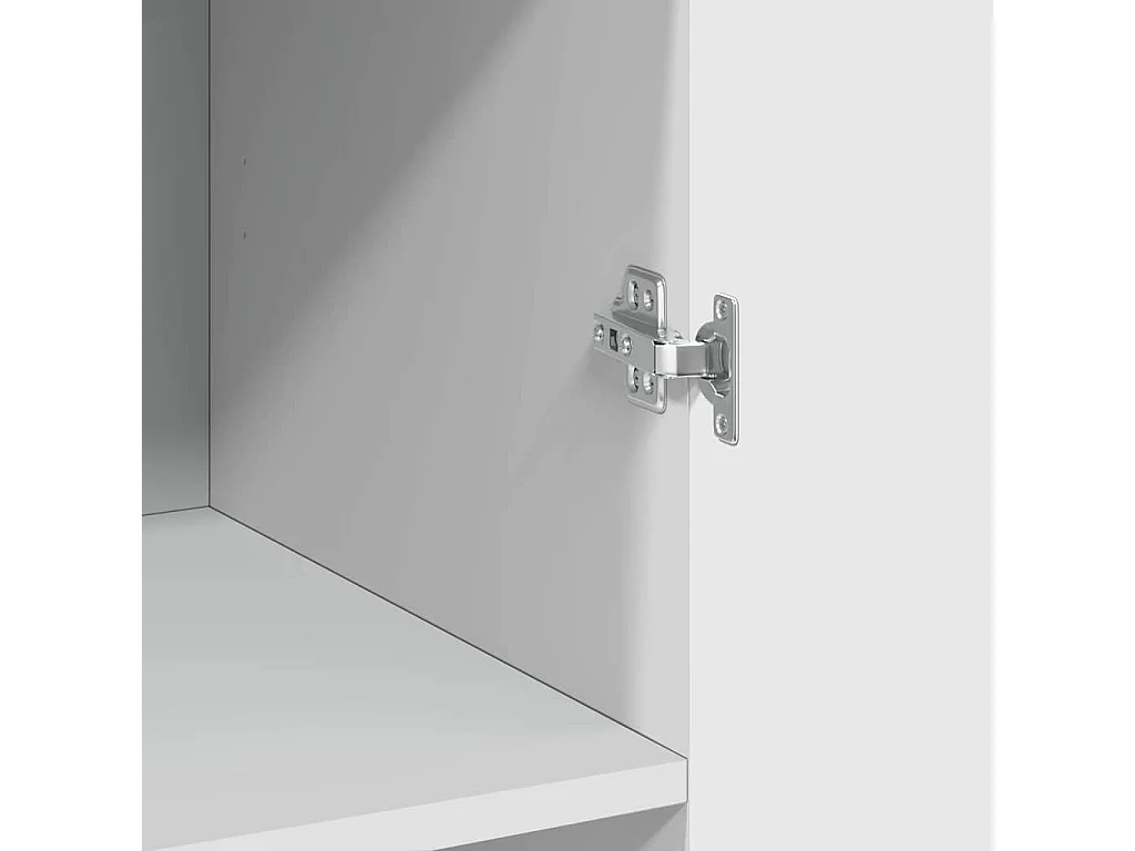 Buffet haut blanc 70x42,5x185 cm bois d'ingénierie