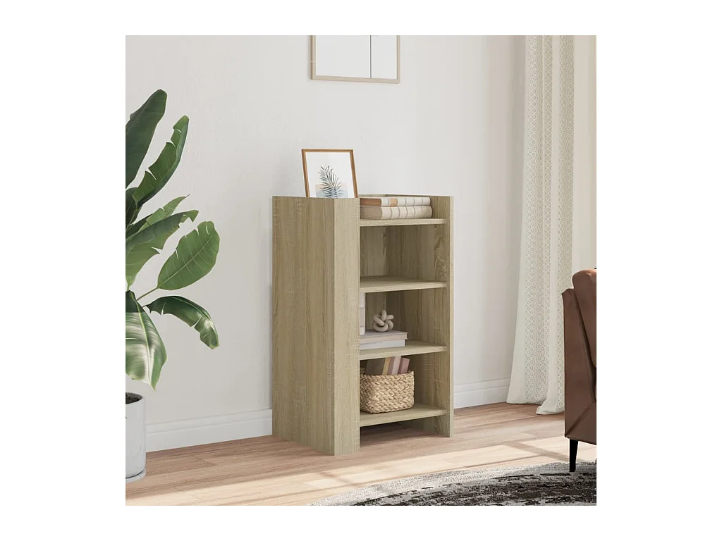 Buffet chêne sonoma 45x35x75 cm bois d'ingénierie