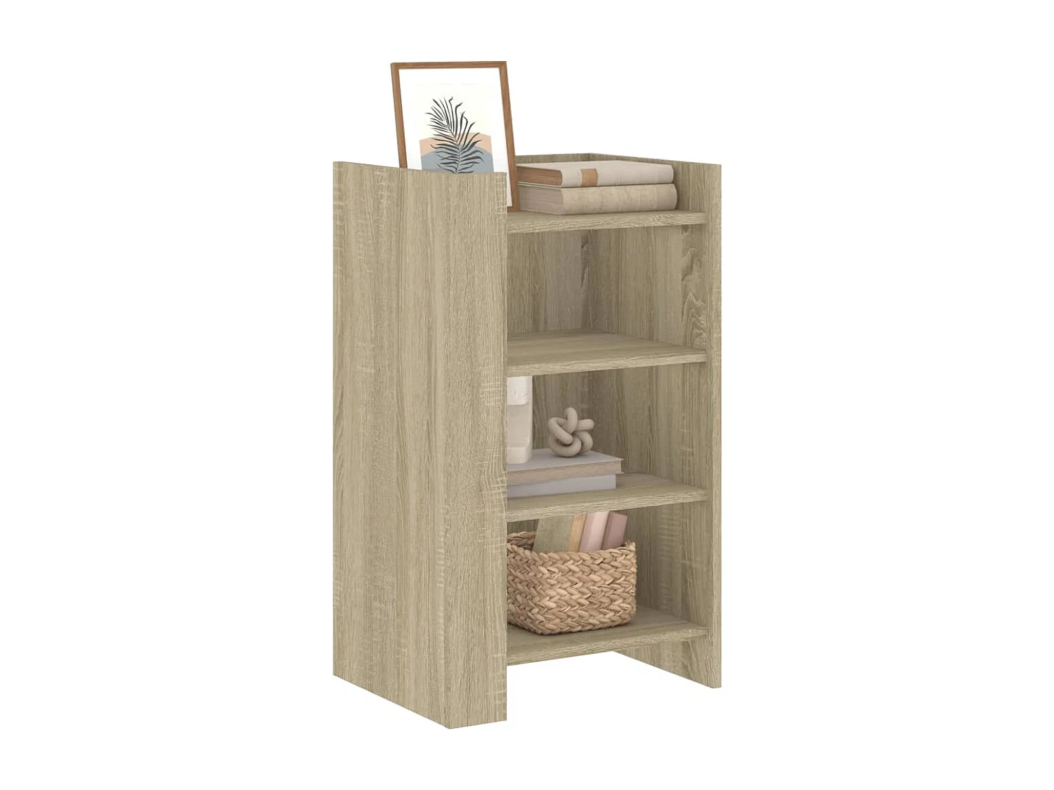 Buffet chêne sonoma 45x35x75 cm bois d'ingénierie