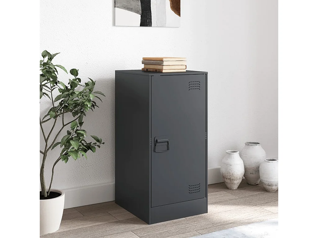 Buffet anthracite 34,5x39x73 cm acier