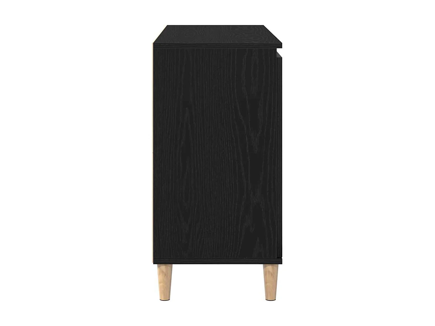 Buffet avec tiroir Noir 101 x 35 x 60 cm Bois d'ingénierie