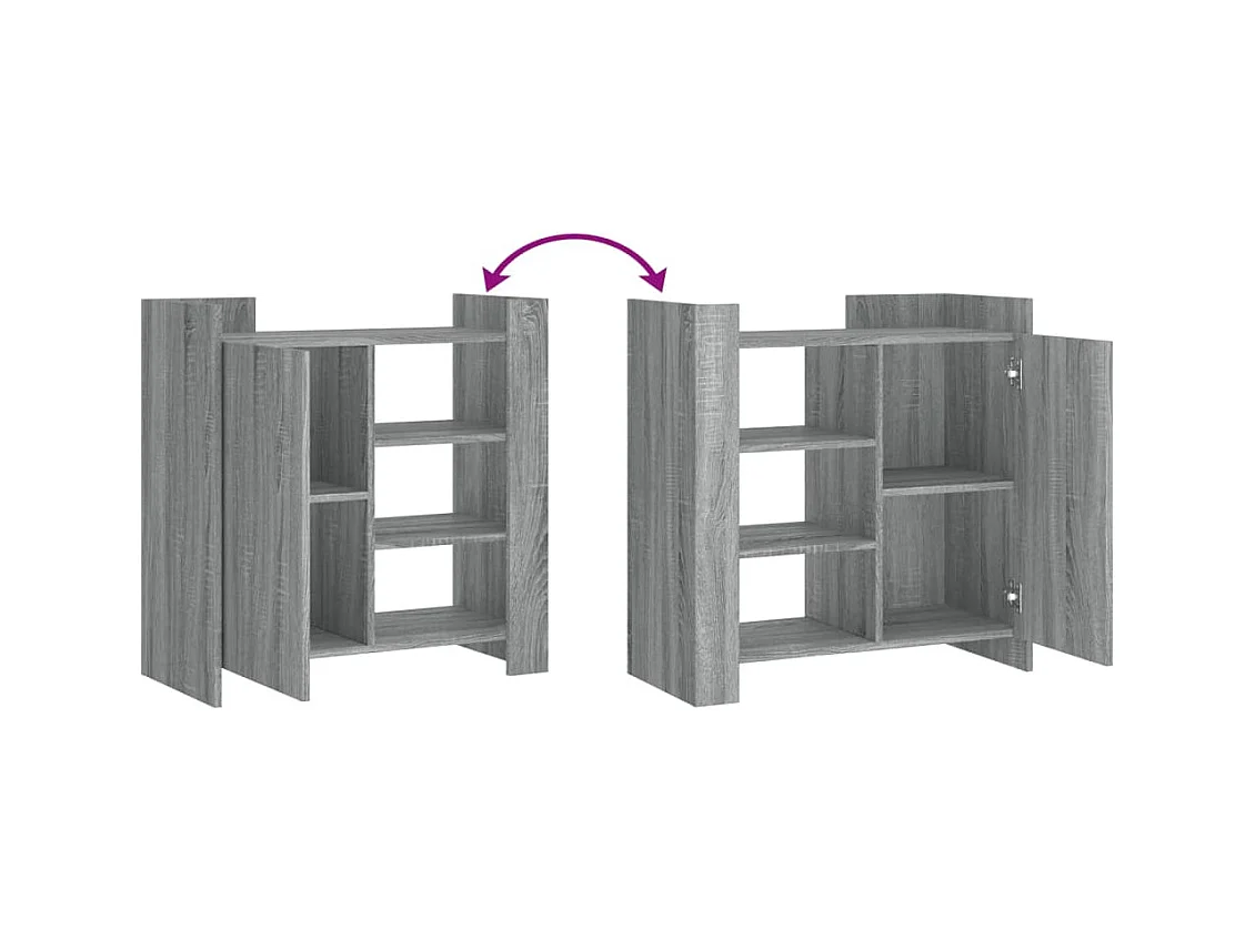 Buffet sonoma gris 73,5x35x75 cm bois d'ingénierie