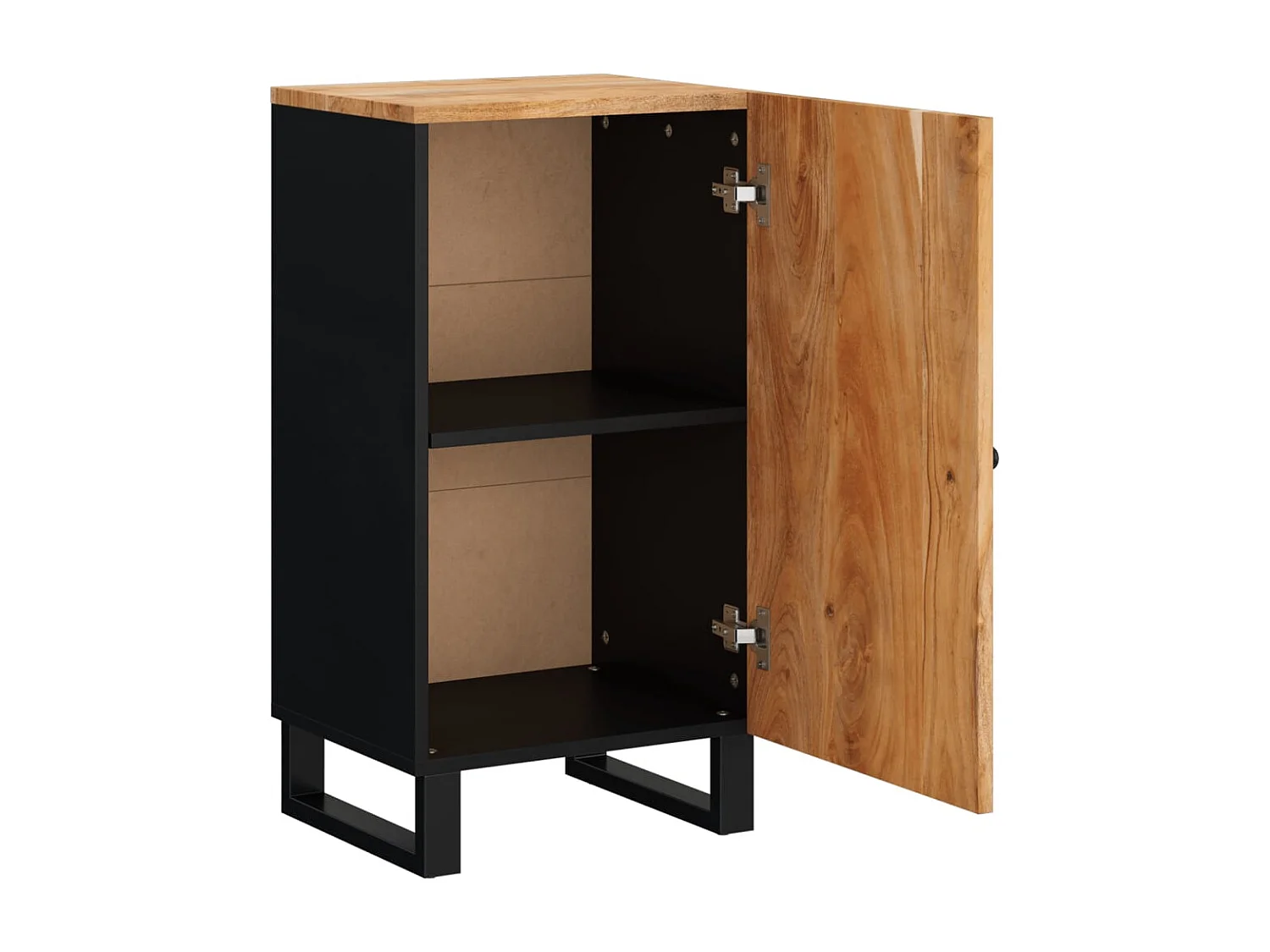 Buffet avec porte 40x31x75 cm bois massif d'acacia