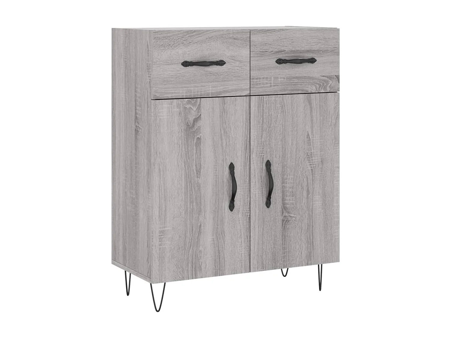 Buffet haut Sonoma gris 69,5x34x180 cm Bois d'ingénierie