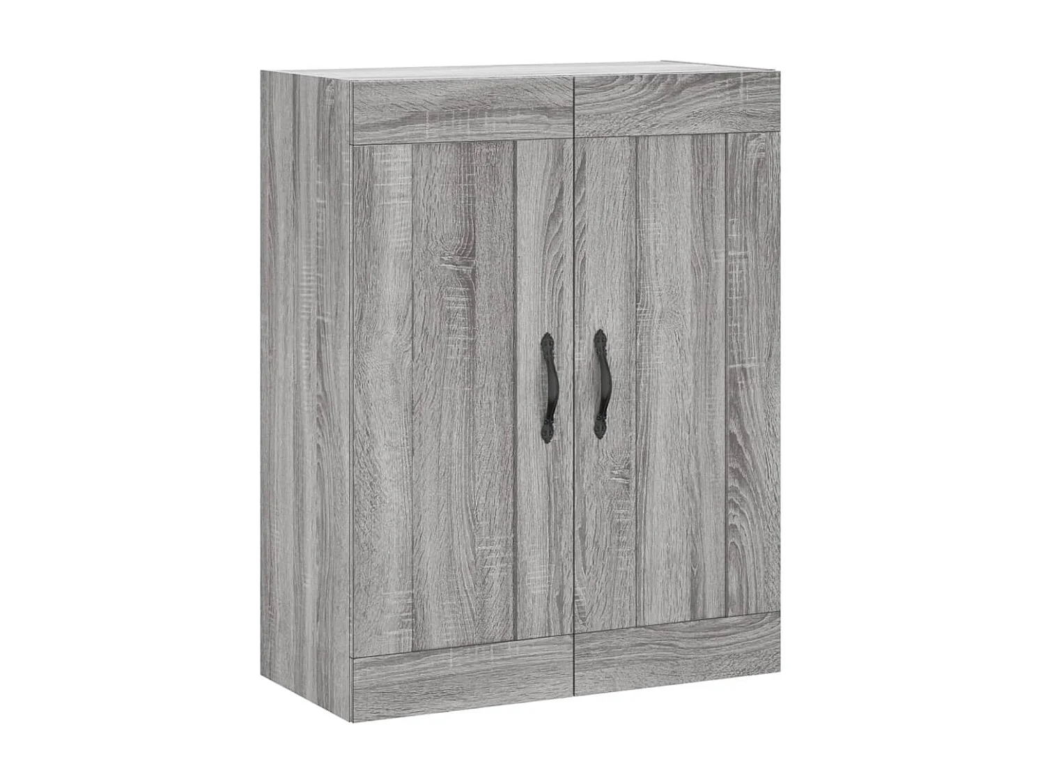 Hoge kast 69,5x34x180 cm bewerkt hout grijs sonoma eikenkleurig