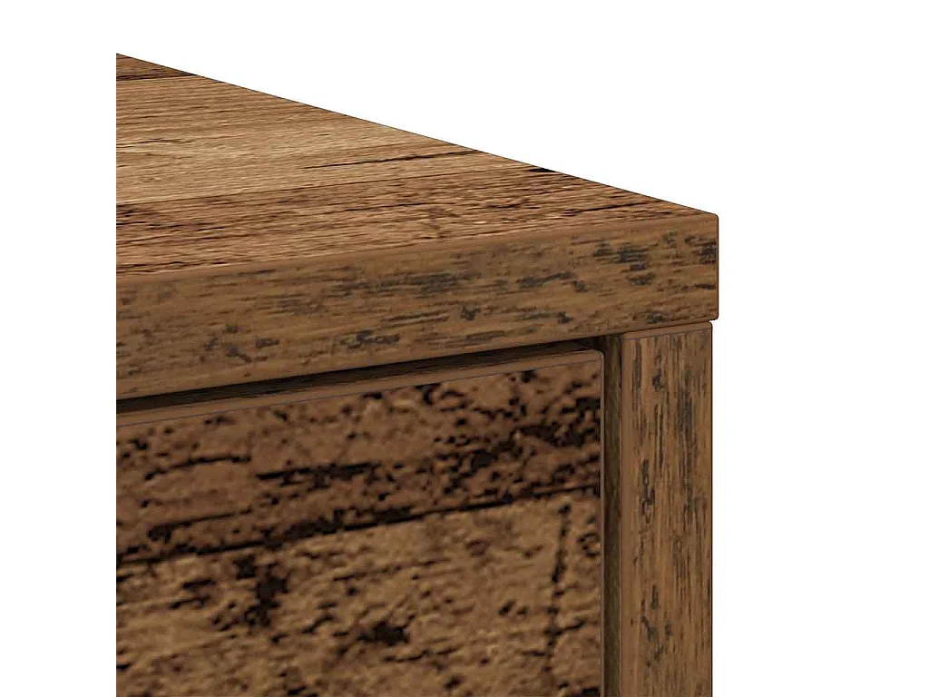 Buffet avec tiroirs et portes vieux bois 73x31x90 cm