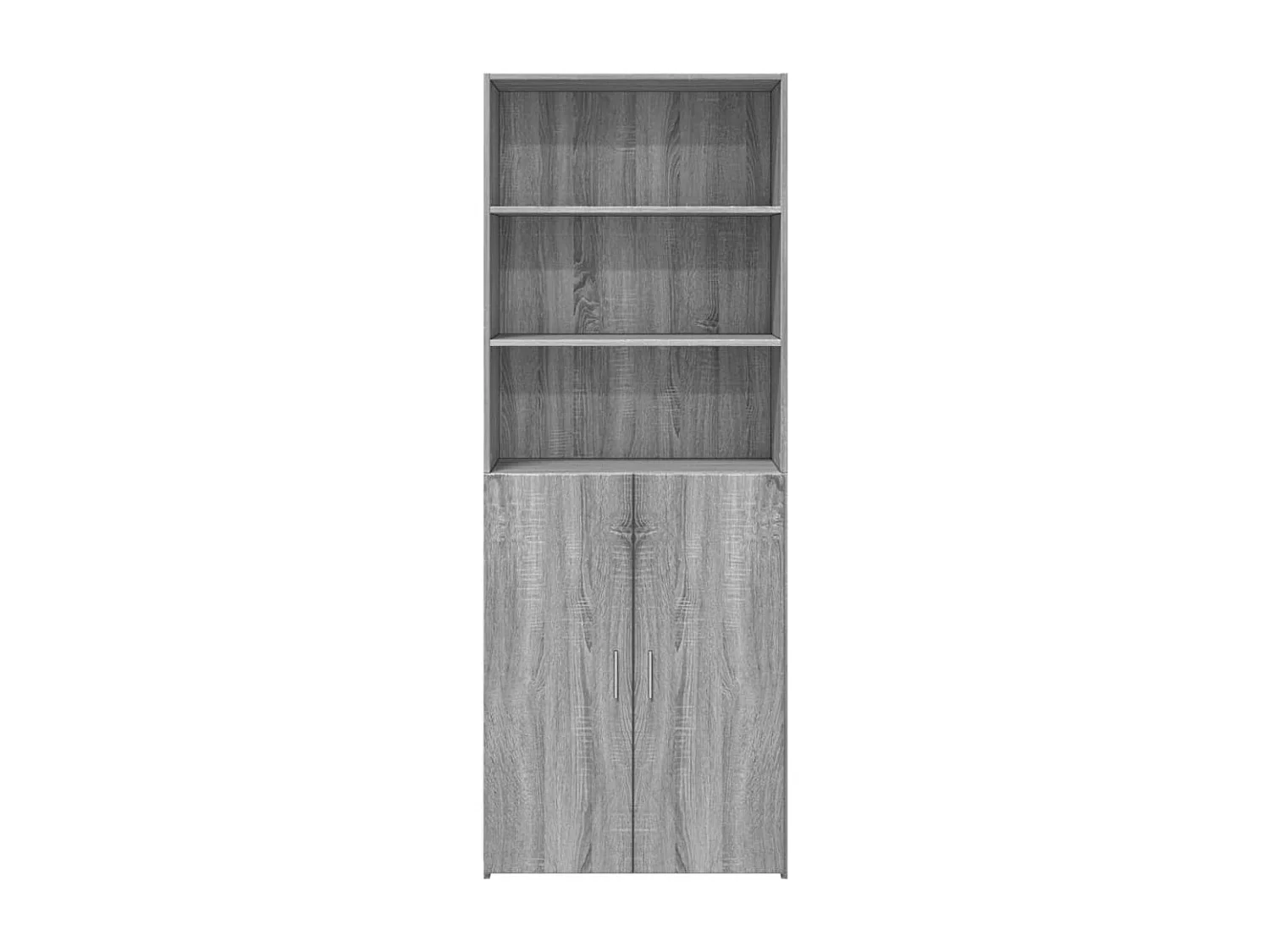 Buffet haut sonoma gris 70x42,5x185 cm bois d'ingénierie