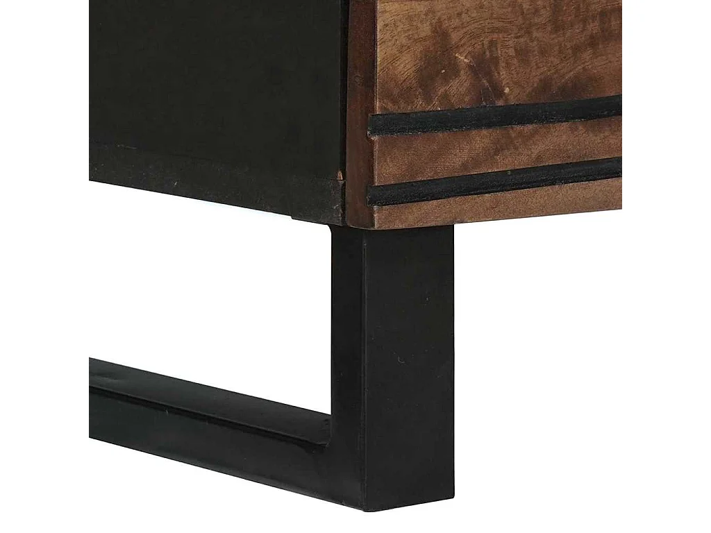 Tableros Lateral con cajón 2 piezas Marrón 60 x 33.5 x 75 cm