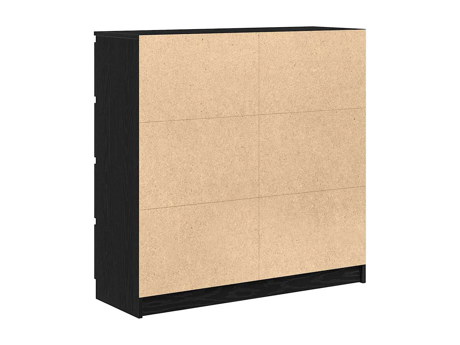 Buffet chêne noir 100x35x99 cm bois d'ingénierie