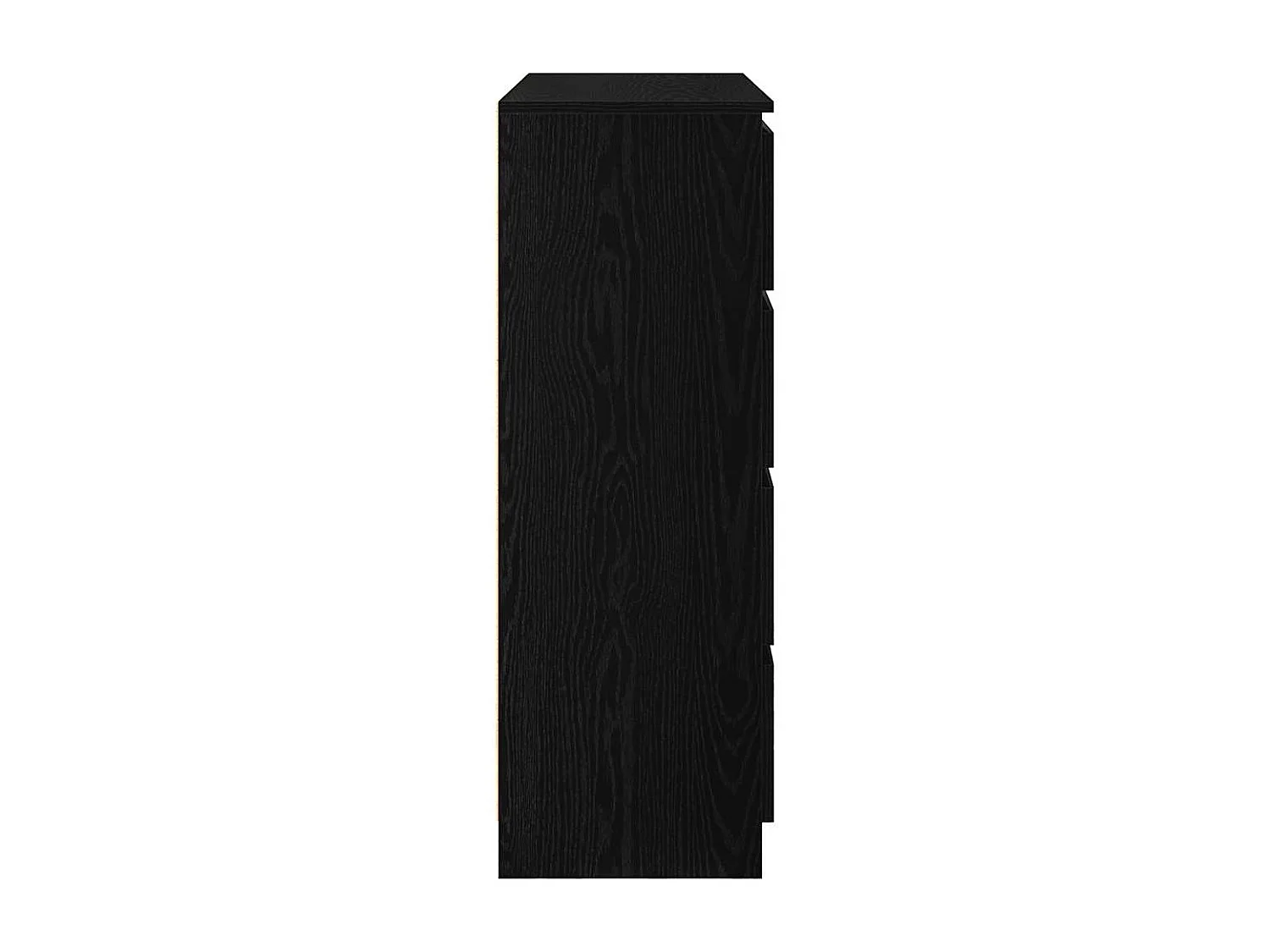 Buffet chêne noir 100x35x99 cm bois d'ingénierie