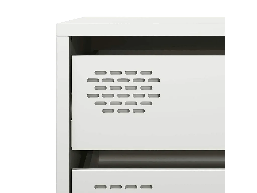 Buffet blanc 68x39x58,5 cm acier laminé à froid