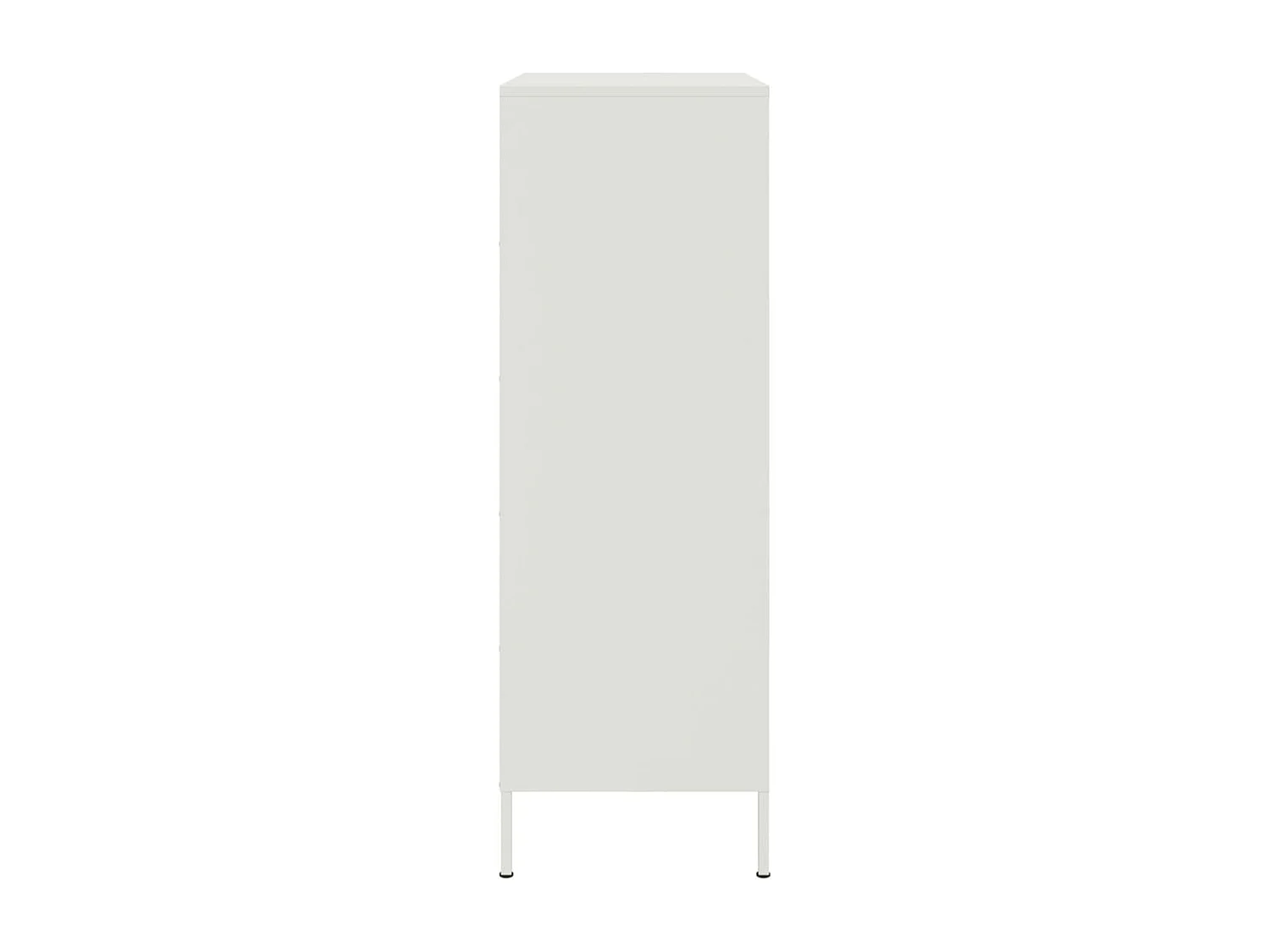 Buffet haut blanc 68x39x113 cm acier