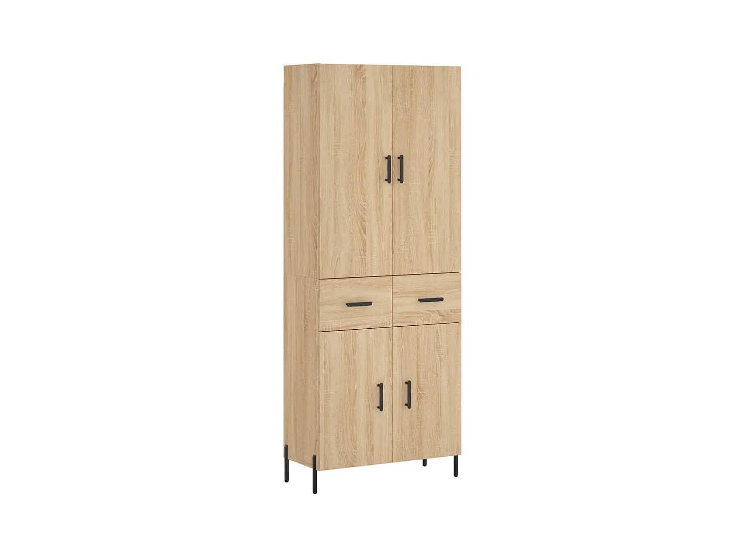 Buffet haut Chêne sonoma 69,5x34x180 cm Bois d'ingénierie