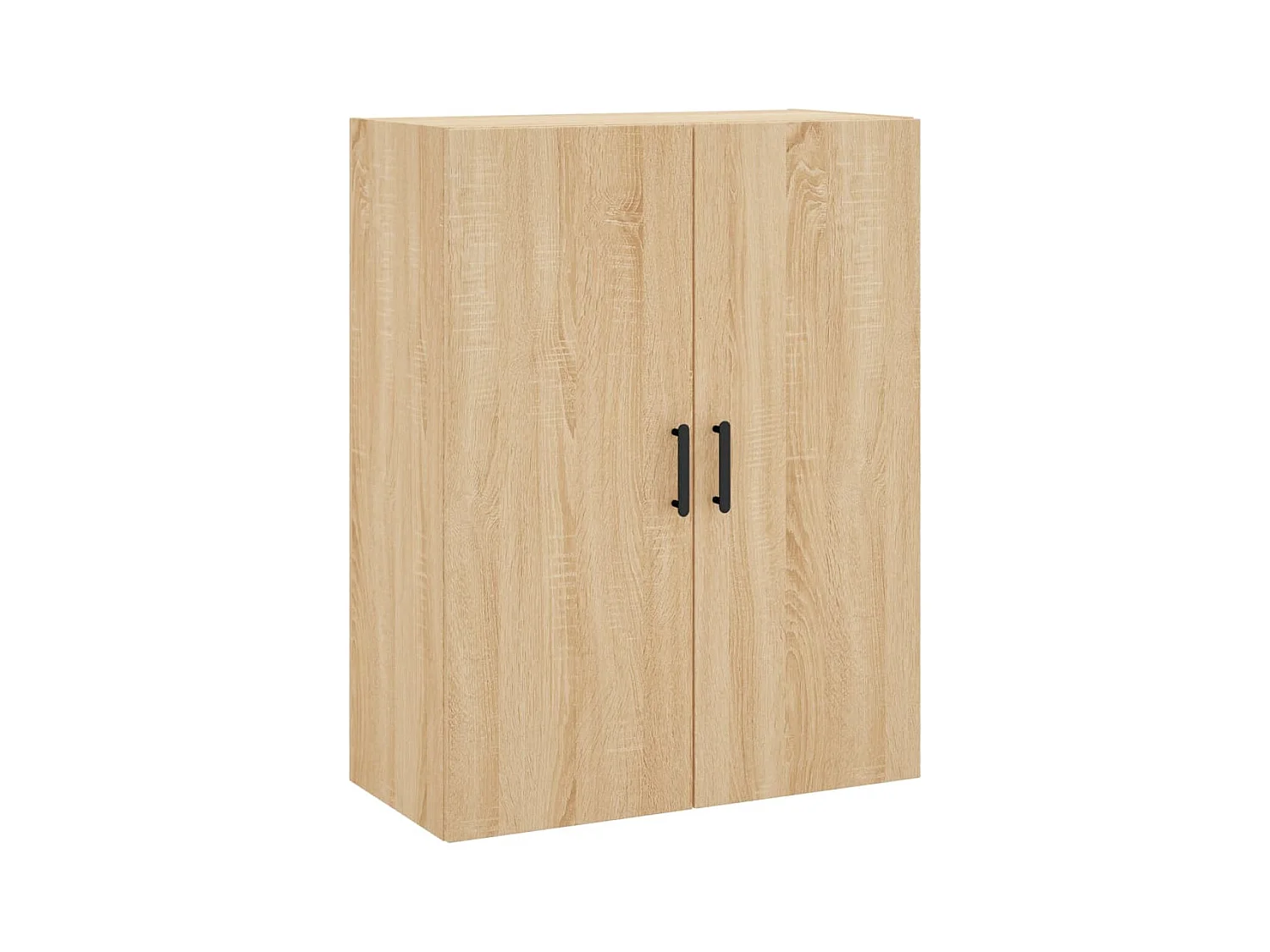 Aparador alto madera contrachapada color roble 69,5x34x180 cm