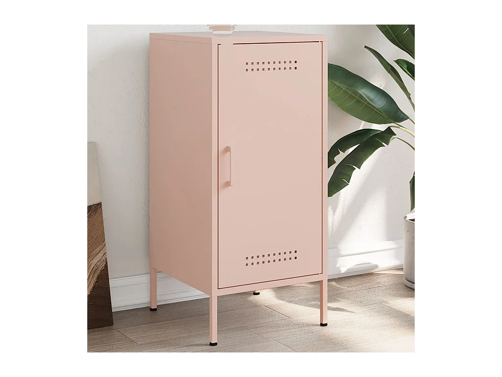 Buffet rose 36x39x79 cm acier