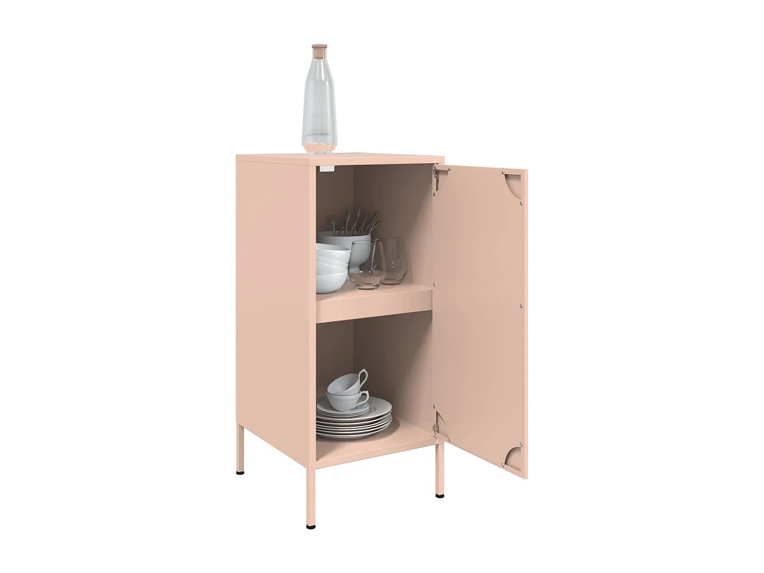 Buffet rose 36x39x79 cm acier