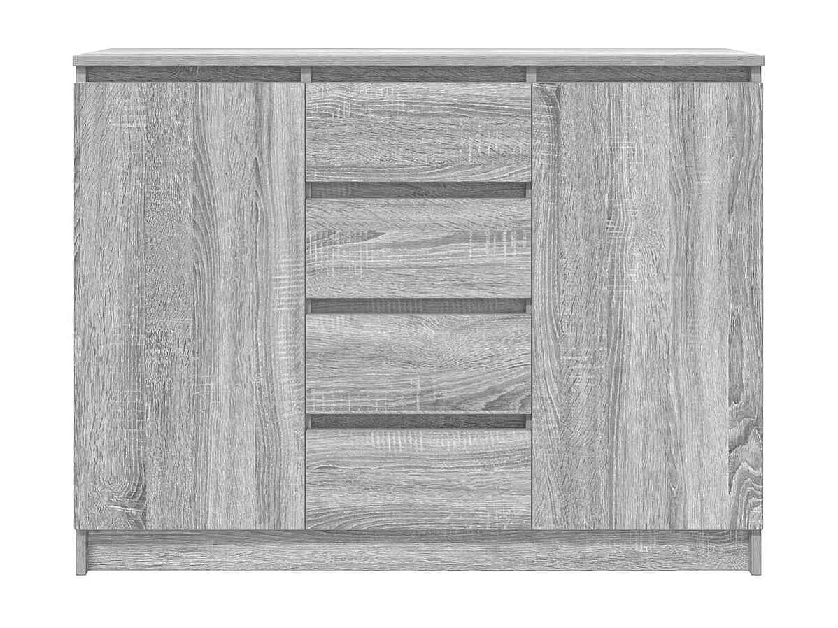 Buffet avec tiroirs sonoma gris 100,5x35x76cm bois d'ingénierie