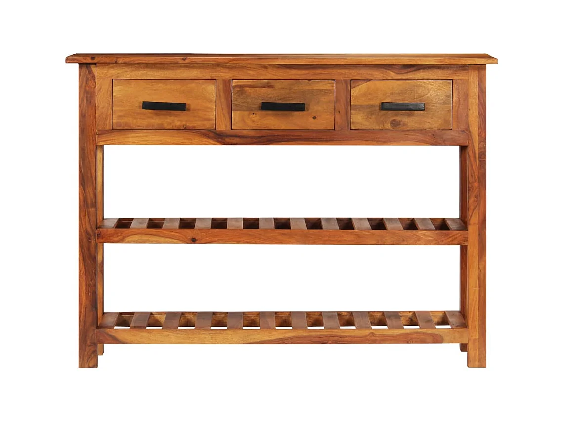 Buffet avec 3 tiroirs 110x30x80 cm Bois massif