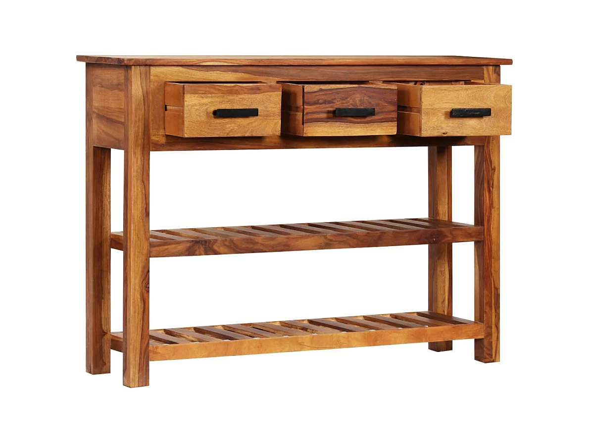 Buffet avec 3 tiroirs 110x30x80 cm Bois massif