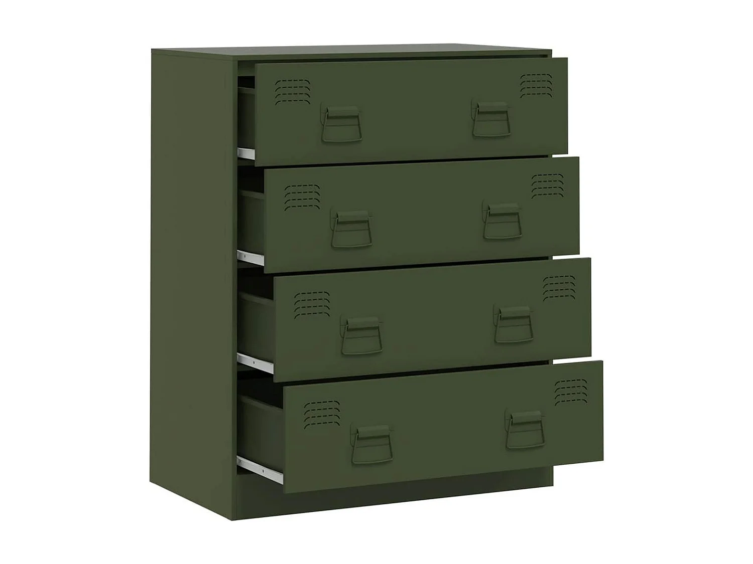 Buffet vert olive 67x39x83 cm acier