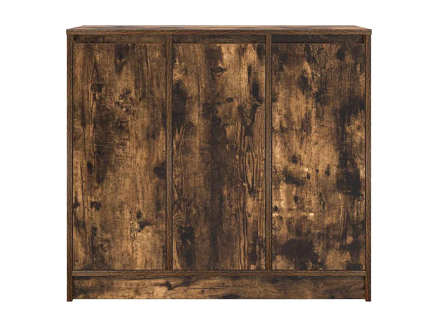 Buffet chêne fumé 85x34x76 cm bois d'ingénierie
