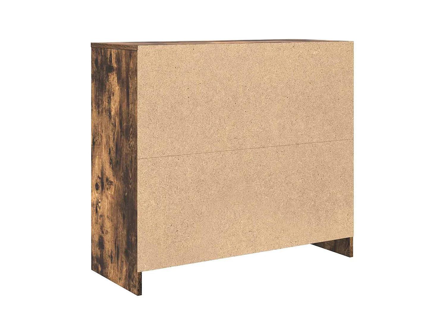 Buffet chêne fumé 85x34x76 cm bois d'ingénierie