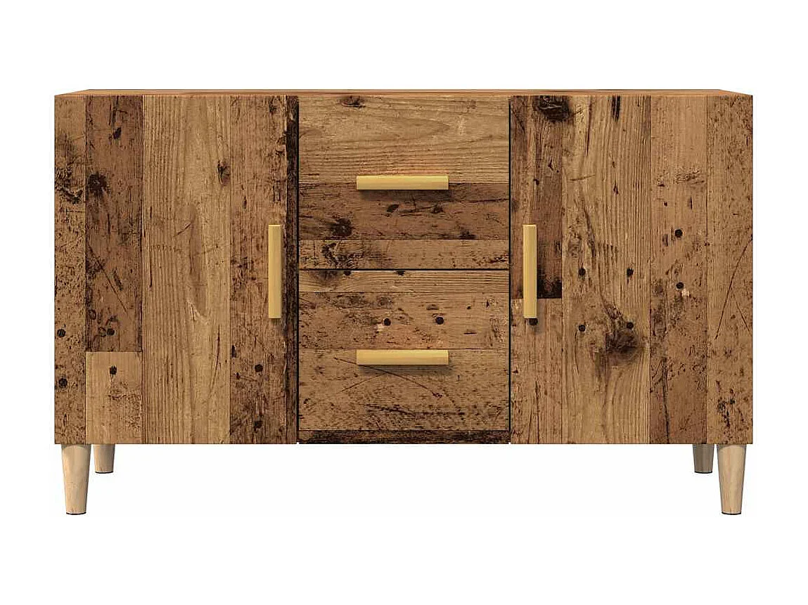 Aparador de madera de ingeniería envejecida 100x36x60 cm