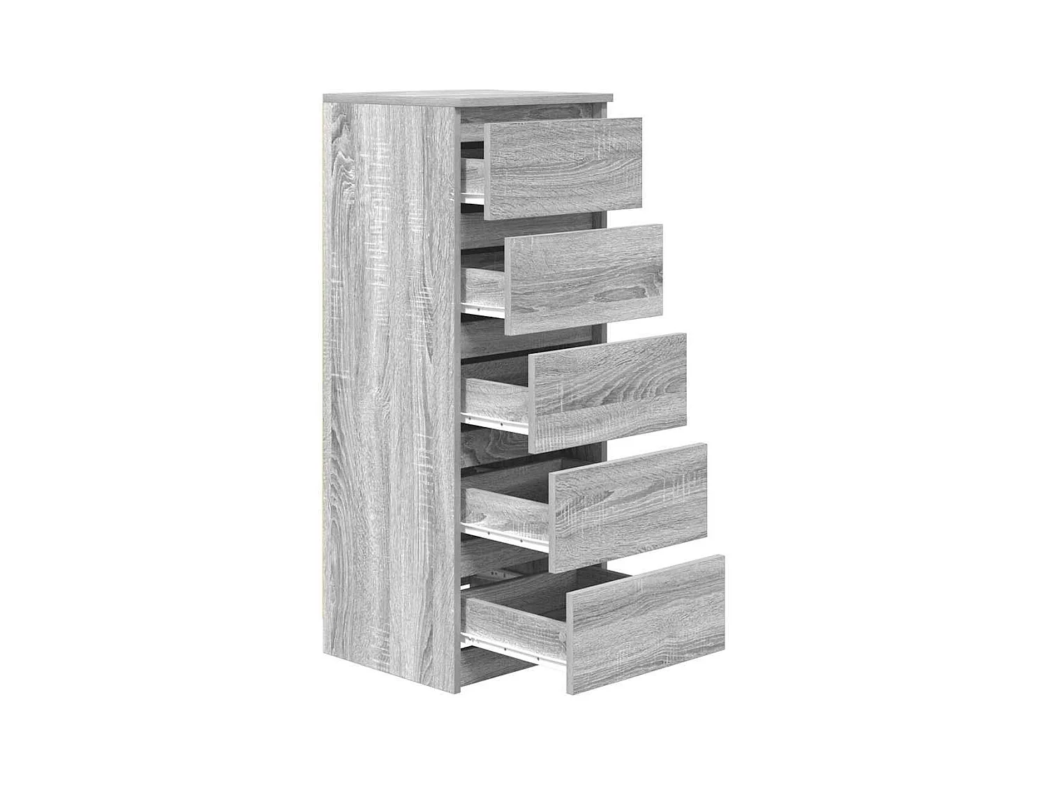Buffet avec tiroirs sonoma gris 37,5x35x99 cm bois d'ingénierie