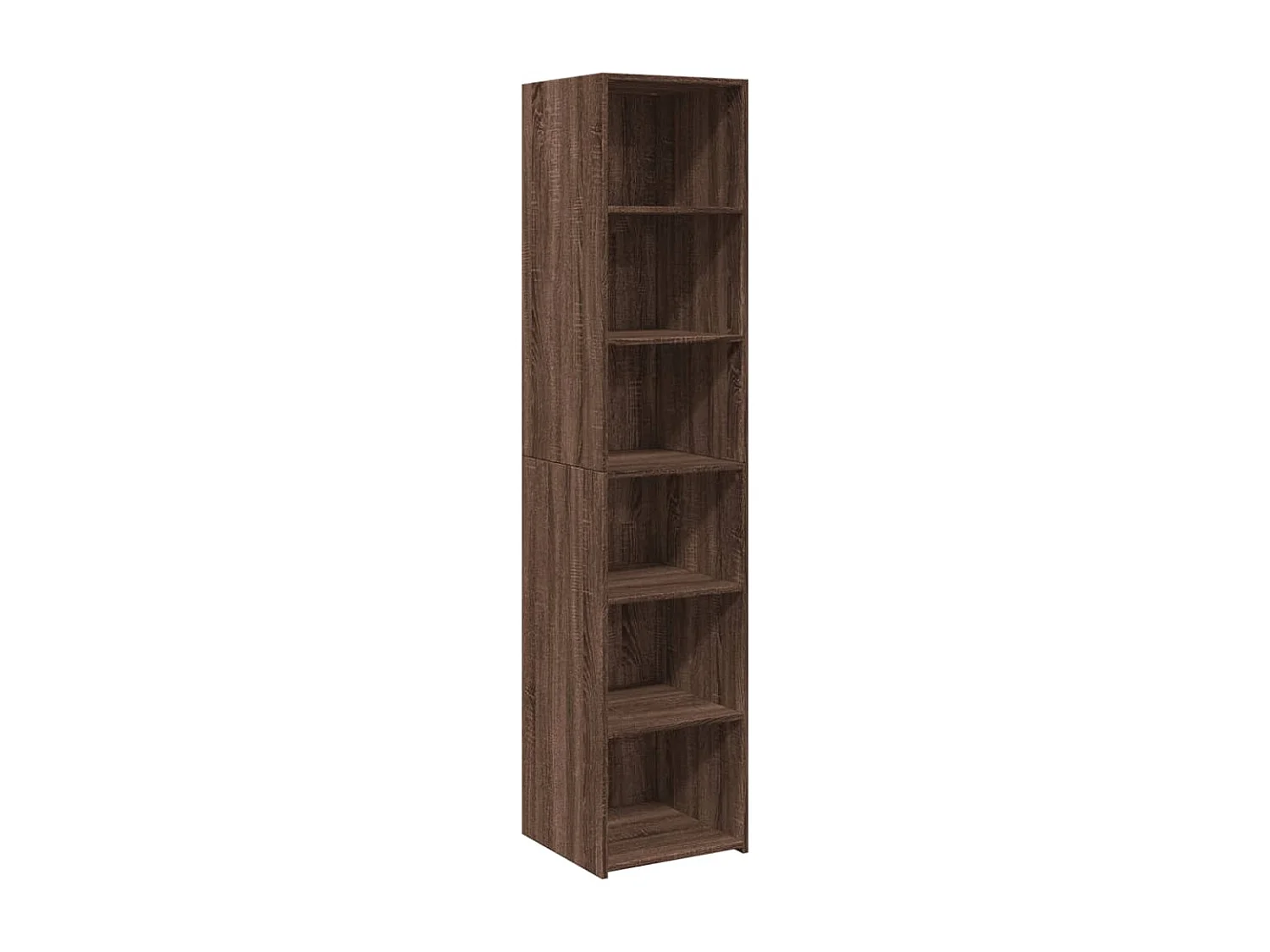 Buffet haut chêne marron 40x41x185 cm bois d'ingénierie