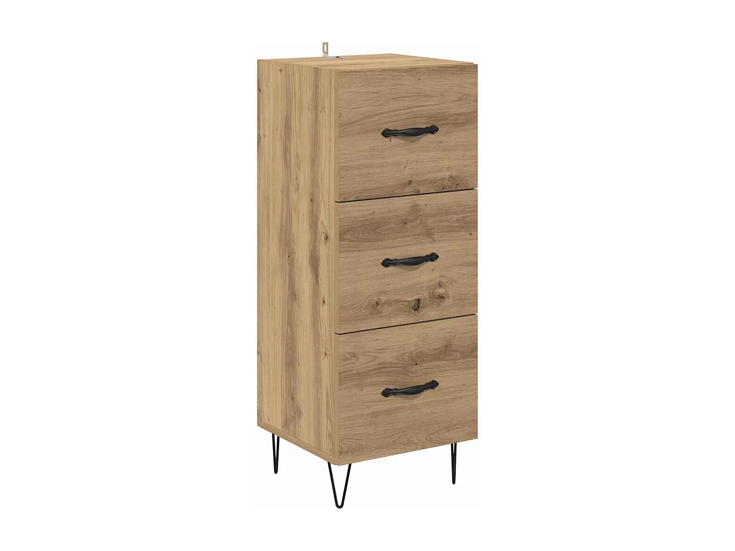 Buffet chêne artisanal 34 x 34,5 x 90 cm Bois d'ingénierie