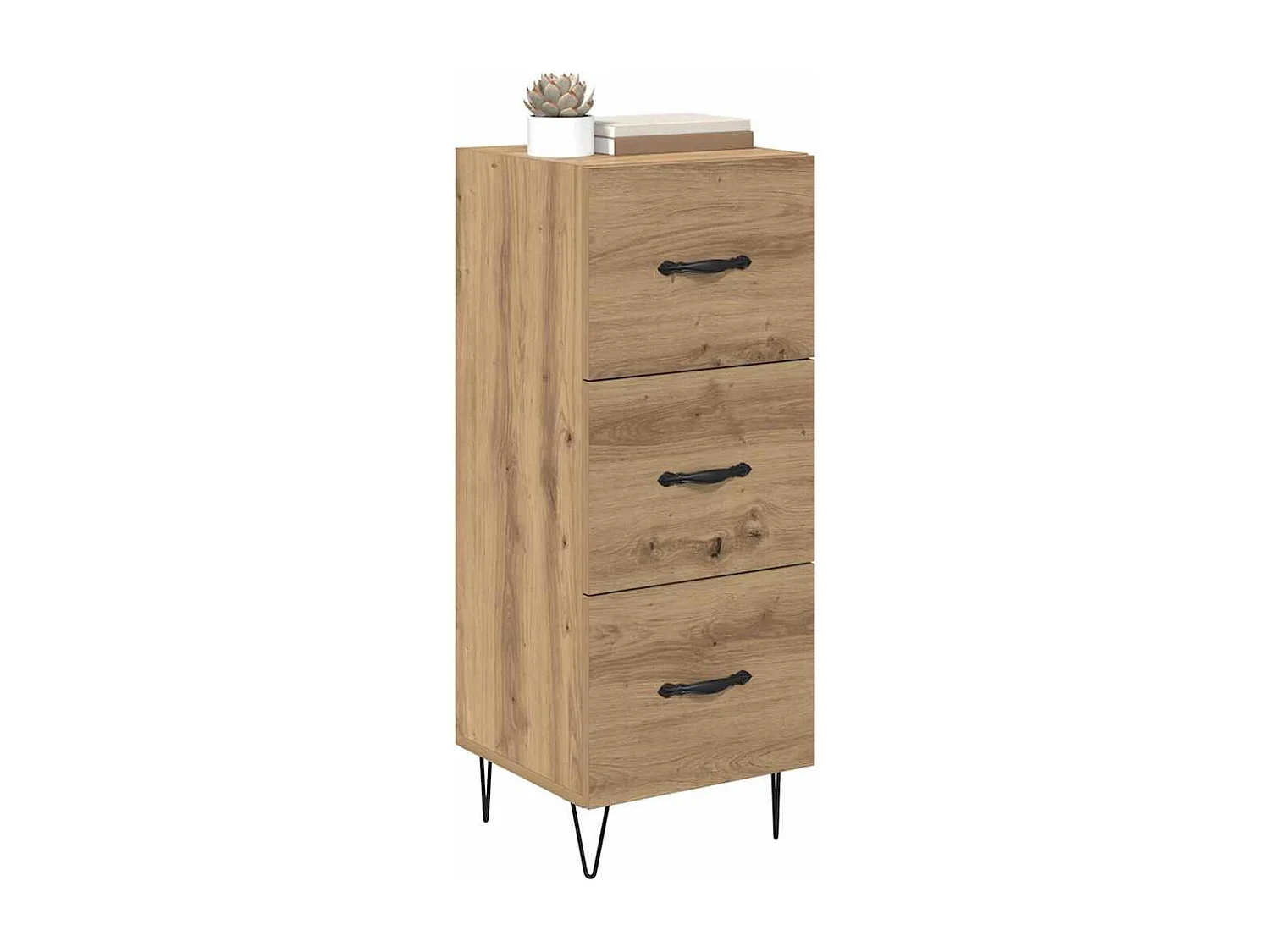Buffet chêne artisanal 34 x 34,5 x 90 cm Bois d'ingénierie